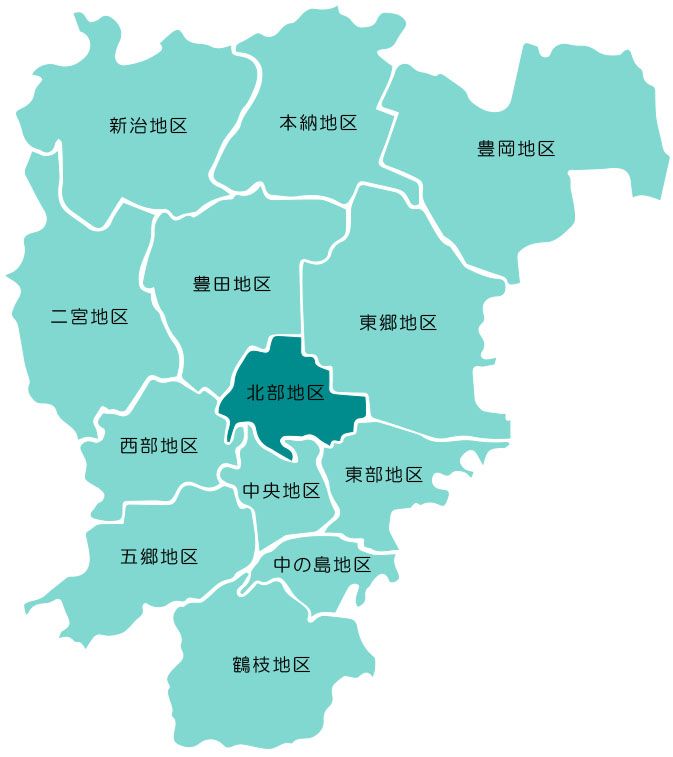 北部地区マップ画像
