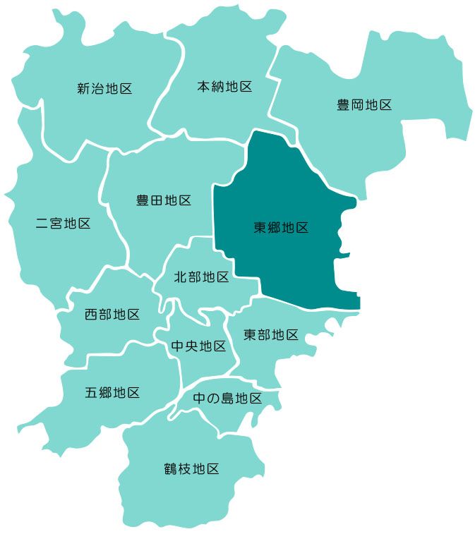 東郷地区マップ画像