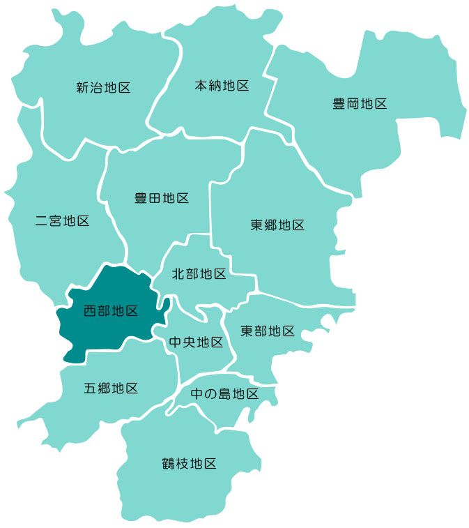 西部地区マップ画像
