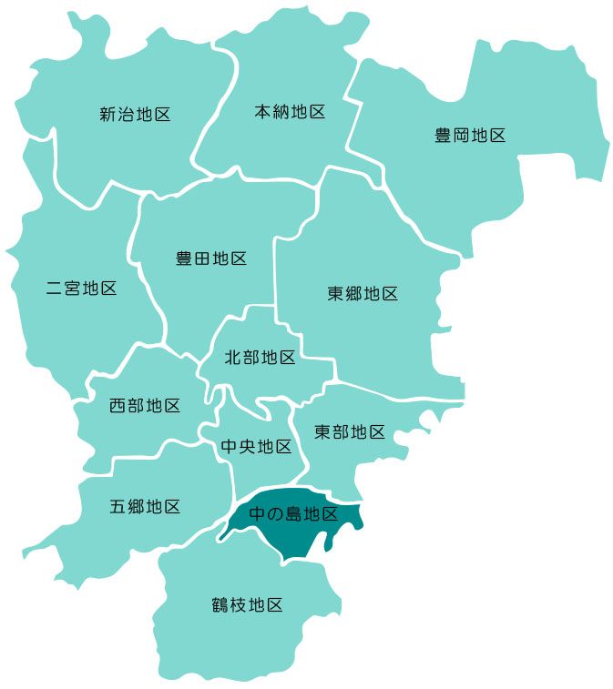 中の島地区マップ画像